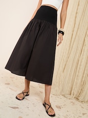 Friends Like These Black Petite Dropped Waist Maxi Skirt - Image 1 of 4