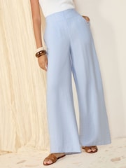 Raya azul - Pantalones anchos estampados de Friends Like These - Imagen 1 de 4