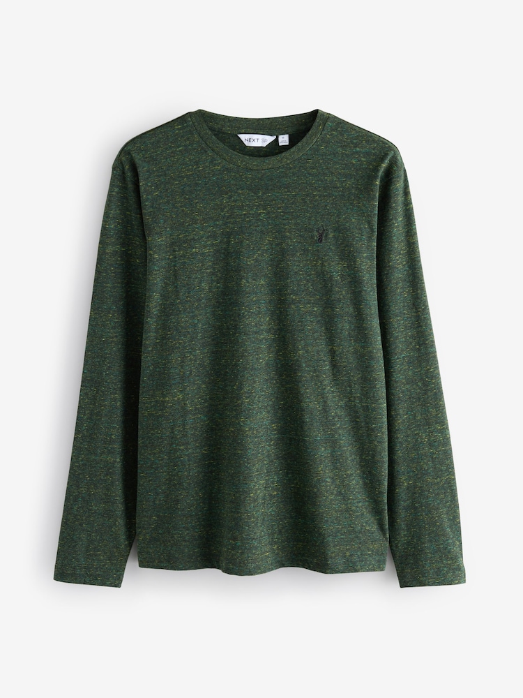 Green Long Sleeve Crew Neck T-Shirt - Image 1 of 1
