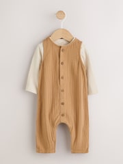 Brown Baby Dungarees and Bodysuit Set (0mths-2yrs) - Image 5 of 12