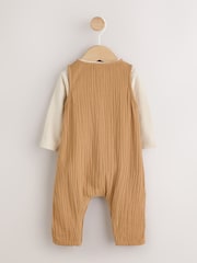 Brown Baby Dungarees and Bodysuit Set (0mths-2yrs) - Image 7 of 12
