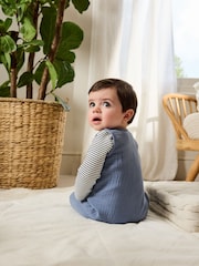 Blue Baby Dungarees and Bodysuit Set (0mths-2yrs) - Image 2 of 8