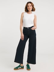 JD Williams 24/7 Wide Leg Crop Jeans - Imagen 1 de 4