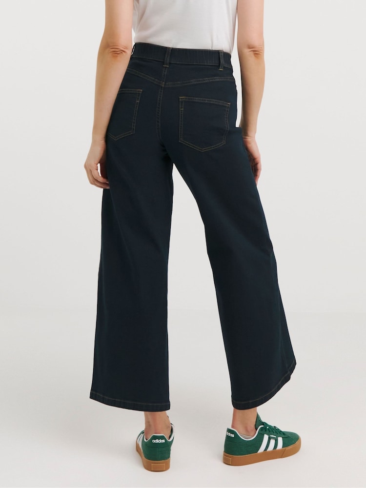 JD Williams 24/7 Wide Leg Crop Jeans - Imagen 2 de 4