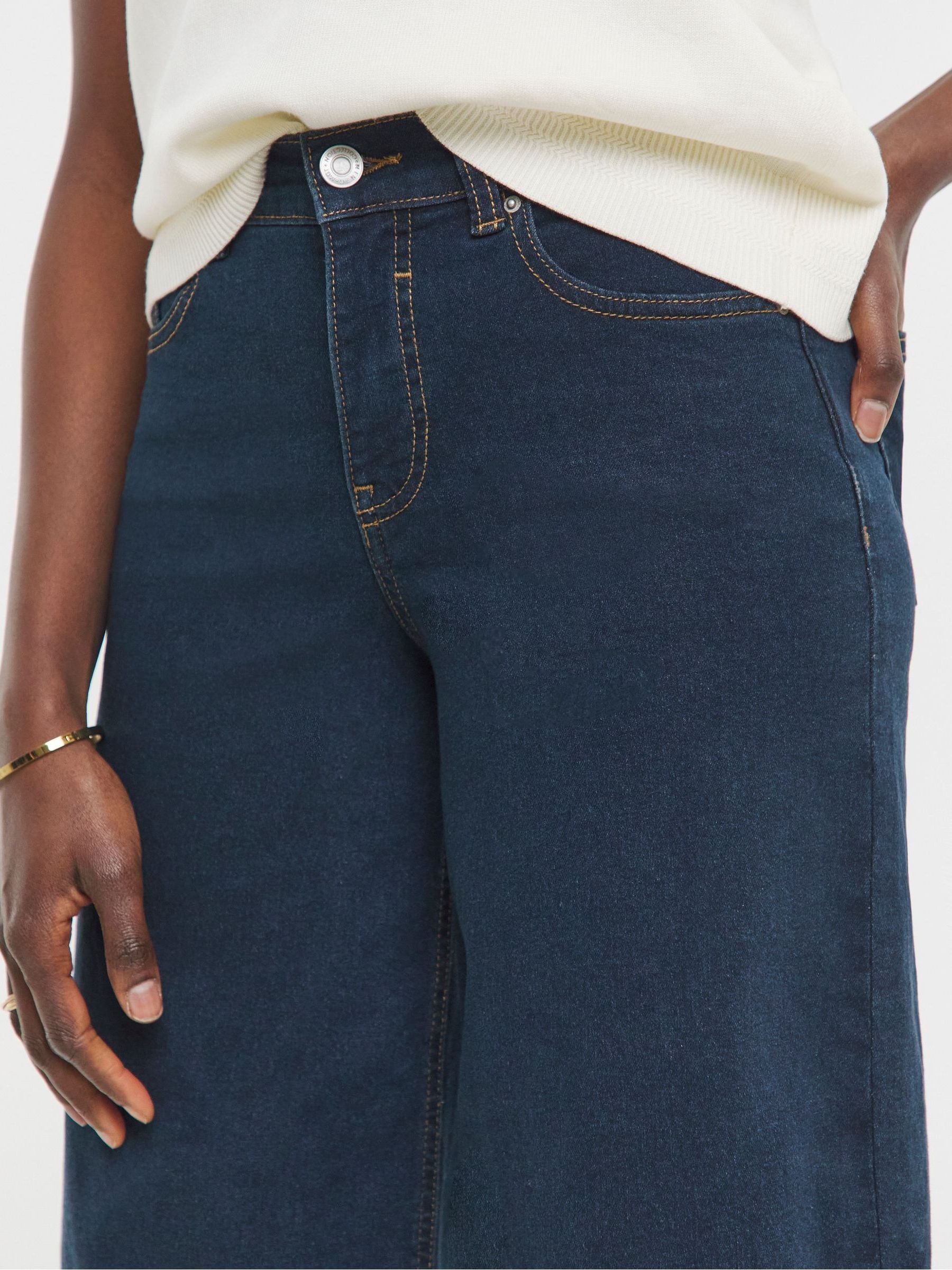 Buy JD Williams Blue 24/7 Wide Leg Crop Jeans from Next South Africa