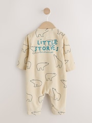 Cream/Blue Polar Bear Baby Romper (0mths-2yrs) - Image 2 of 7