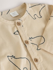 Cream/Blue Polar Bear Baby Romper (0mths-2yrs) - Image 4 of 7
