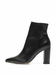 Novo Wide Fit Kaesha Block Heel Point Toe Ankle Boots - Image 2 of 5