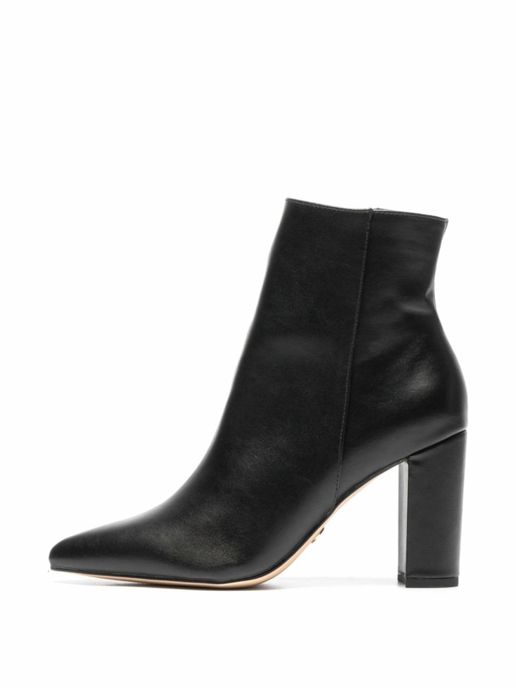 Novo Wide Fit Kaesha Block Heel Point Toe Ankle Boots - Image 2 of 5