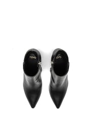 Novo Wide Fit Kaesha Block Heel Point Toe Ankle Boots - Image 4 of 5