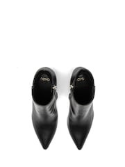 Novo Black Kaesha Block Heel Point Toe Ankle Boots - Image 3 of 4