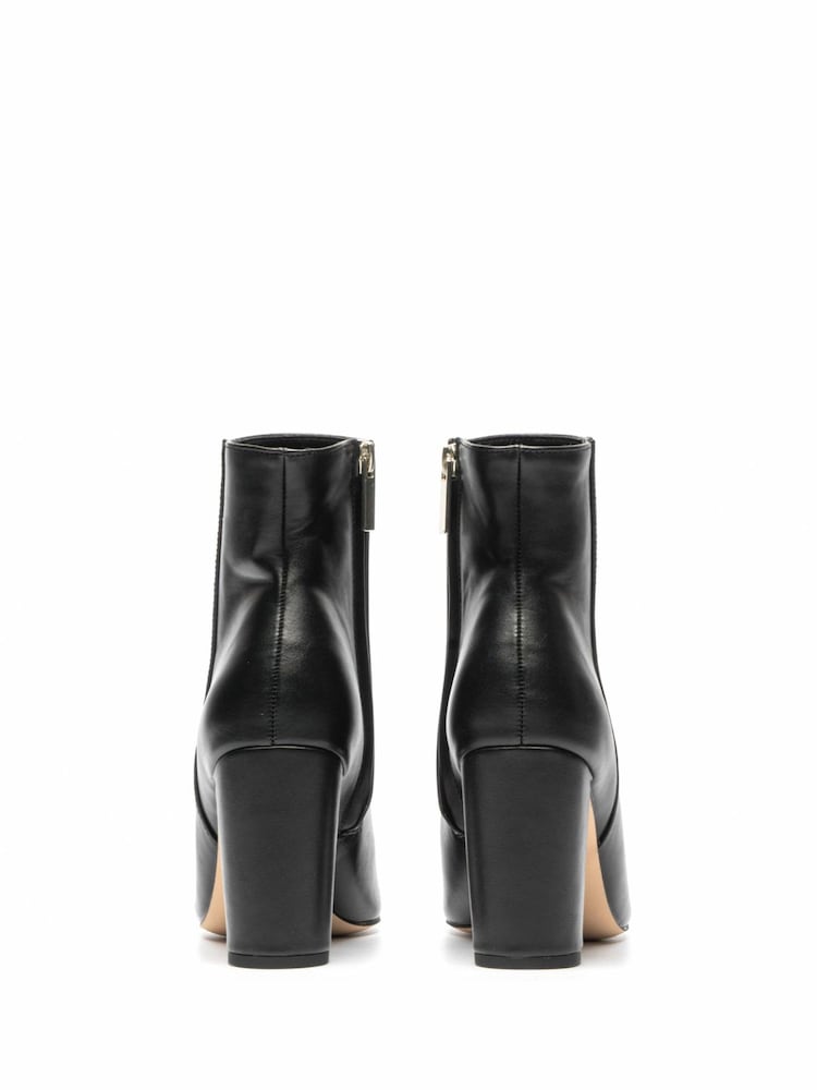 Novo Black Kaesha Block Heel Point Toe Ankle Boots - Image 4 of 4