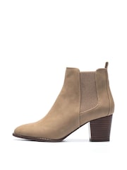 Novo Natural Jacob Mid Block Heel Chelsea Boots - Image 1 of 4