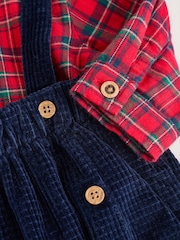 Red Check Baby Shirts Trousers and Braces 3 Piece Set (0mths-2yrs) - Image 5 of 10