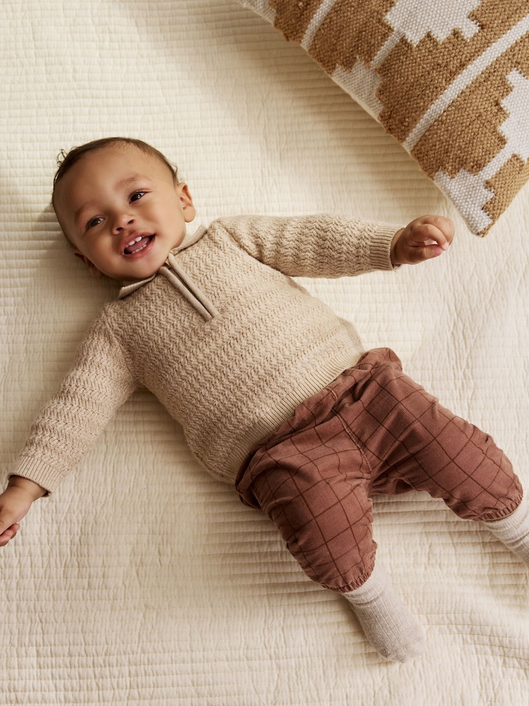 Neutral Baby Knitted Top and Trousers Set (0mths-2yrs) - Image 2 of 3