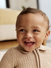 Neutral Baby Knitted Top and Trousers Set (0mths-2yrs) - Image 3 of 3