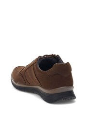 Pavers Brown Casual Leather Lace Up Trainers - Image 3 of 5