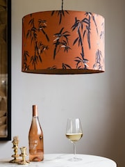 Rockett St George Ochre Yellow Bamboo Easy Fit Ceiling Light - Image 1 of 3