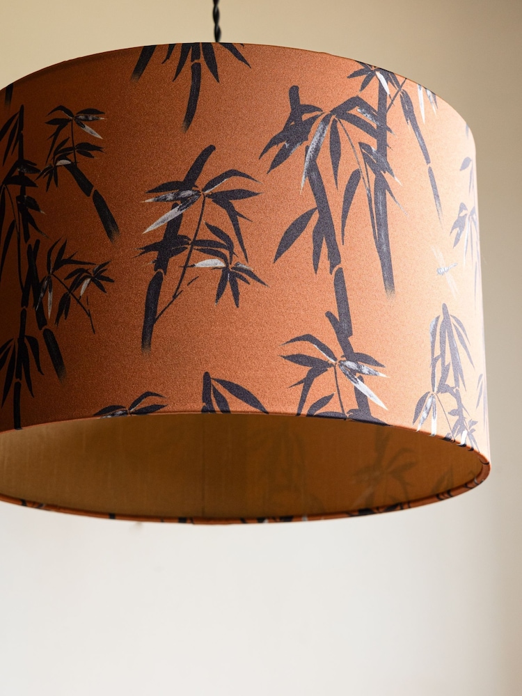 Rockett St George Ochre Yellow Bamboo Easy Fit Ceiling Light - Image 3 of 3