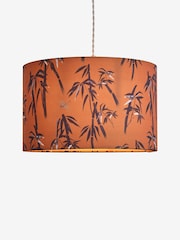 Rockett St George Ochre Yellow Bamboo Print Easy Fit Ceiling Light - Image 4 of 4