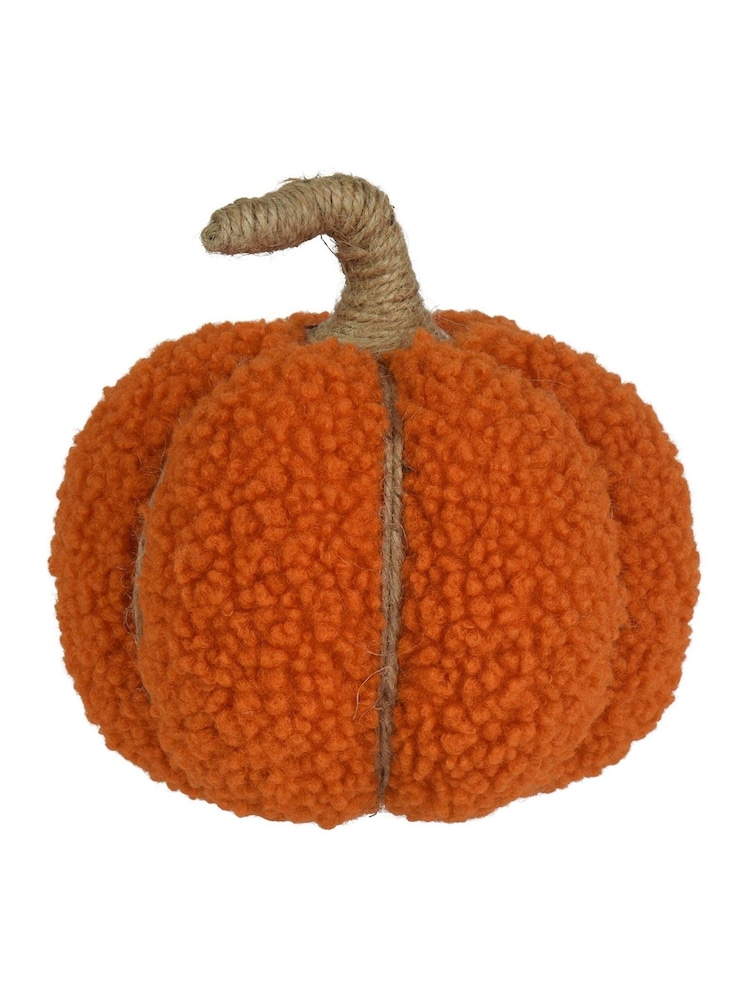 Decoris Orange Teddy Autumn Pumpkin Decoration - Image 2 of 2