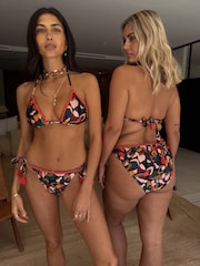 Never Fully Dressed Multi Camo Tie Side Bikini Bottoms - Image 1 of 3