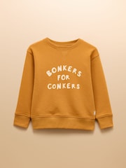Amarillo - Sudadera de cuello redondo para niños Sundaze de Joules - Imagen 1 de 5