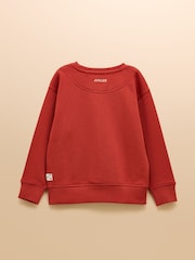 Rostbraun/Rot - Joules Kids' Sundaze Crew Neck Sweatshirt - Bild 2 von 5