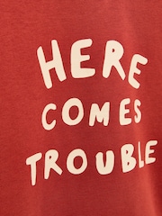 Rostbraun/Rot - Joules Kids' Sundaze Crew Neck Sweatshirt - Bild 4 von 5