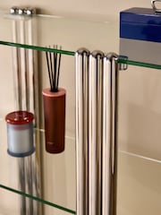 MADE.COM Chrome and Glass Perrie Shelving Unit - Image 3 of 5