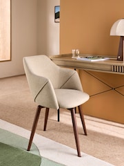 MADE.COM Ecru Marl Lule Swivel Office Chair - Image 1 of 5