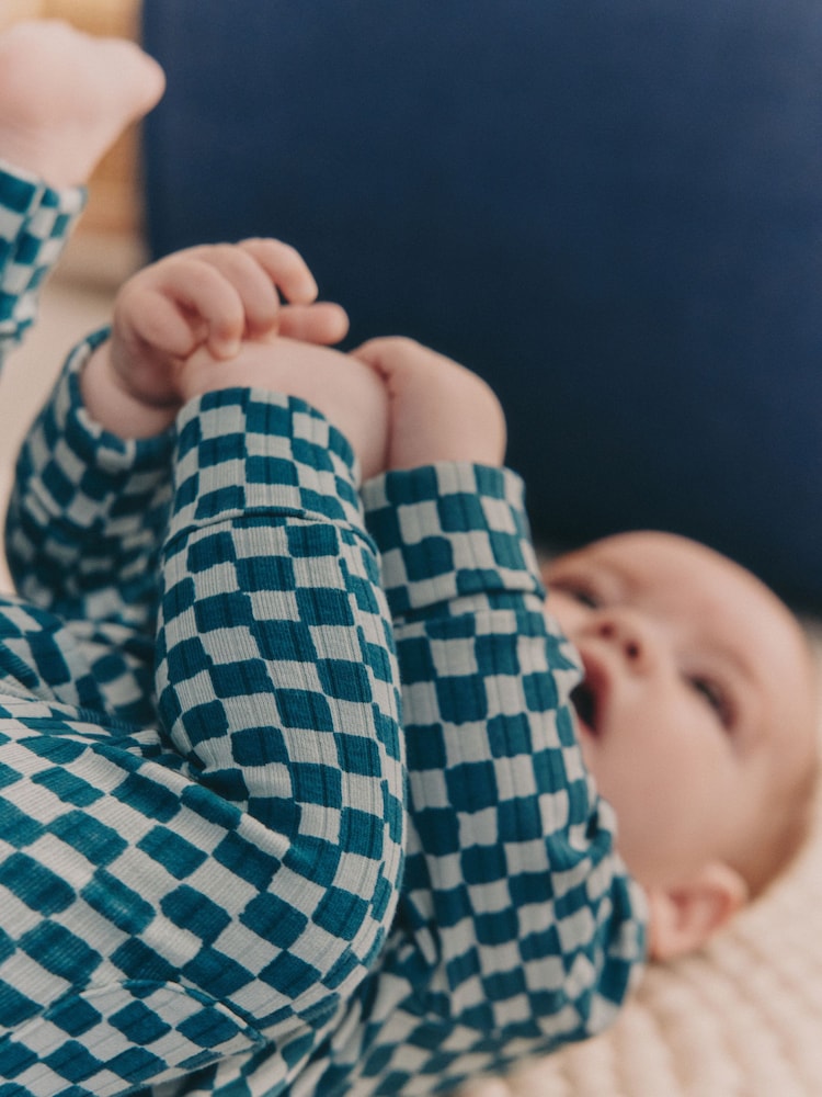 Green Checkerboard Top and Leggings 2 Piece Baby Set (0mths-3yrs) - Image 2 of 15 Green Checkerboard Top and Leggings 2 Piece Baby Set (0mths-3yrs) - Image 2 of 15