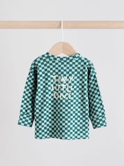 Green Checkerboard Top and Leggings 2 Piece Baby Set (0mths-3yrs) - Image 7 of 15