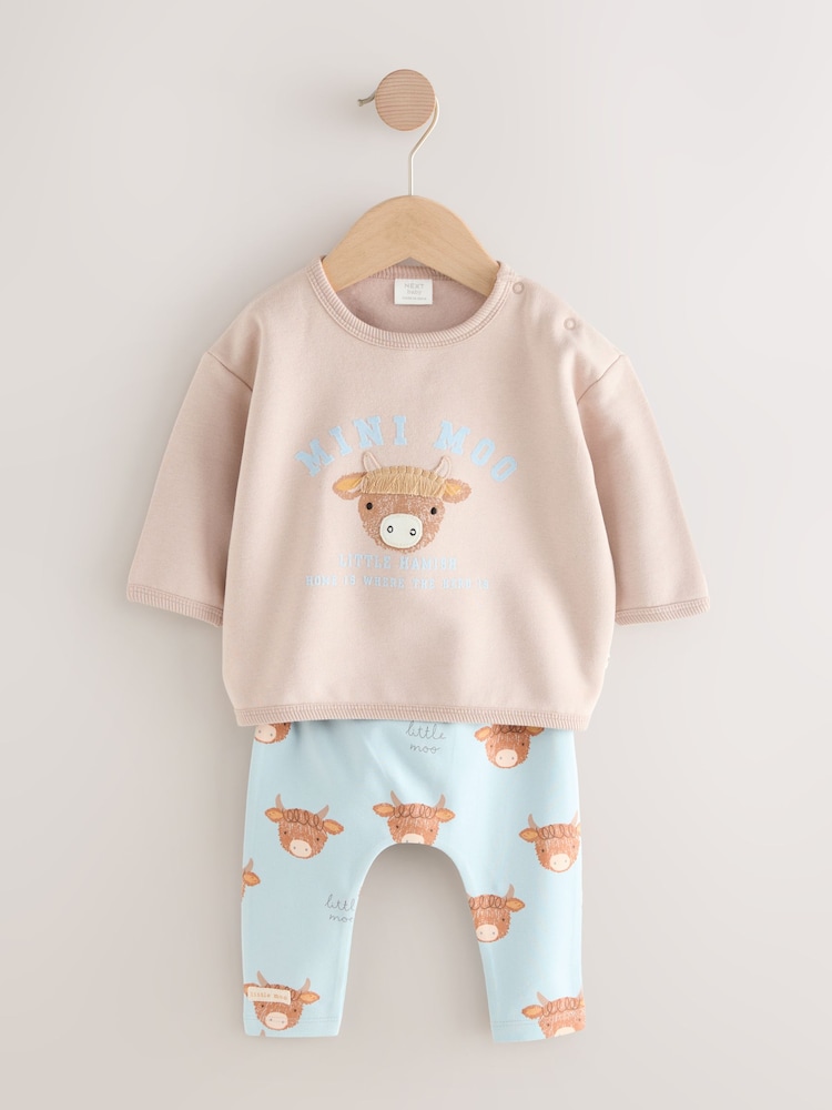 Blue Hamish - Baby Sweat Top and Leggings Set (0mths-3yrs) - Slika 1 iz 4