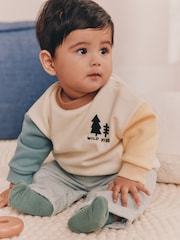 Mineral Scene Baby Sweatshirt and Cord Trousers Set (0mths-2yrs) - Image 1 of 3