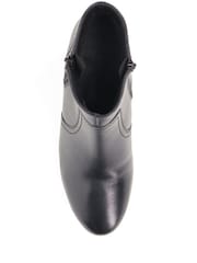Pavers Red Leather Ankle Boots - Image 5 of 5