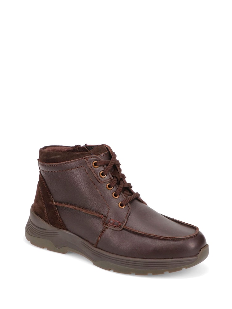 Pavers Brown Ultra Wide Leather Boots - Image 2 of 5