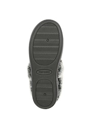 Pavers Black Warm Lined Memory Foam Slippers - Image 5 of 5