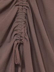 Reiss Mink Aurelie Ruched Midi Skirt - Image 5 of 5