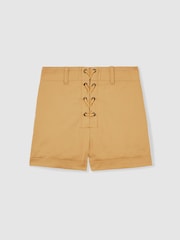 Reiss Clement Cotton Lace-Up Shorts - Imagem 1 de 4