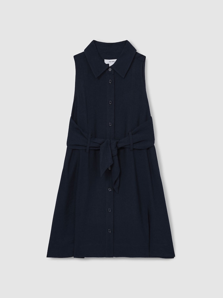 Reiss Morgan Tie-Waist Collared Dress - Imagen 2 de 4