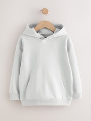 Grey Plain Jersey Hoodie (3-16yrs) - Image 1 of 4