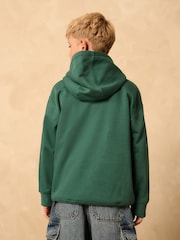 Green Plain Jersey Hoodie (3-16yrs) - Image 3 of 8