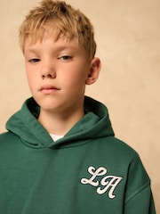 Green Plain Jersey Hoodie (3-16yrs) - Image 4 of 8