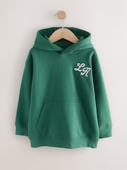 Green Plain Jersey Hoodie (3-16yrs) - Image 7 of 8