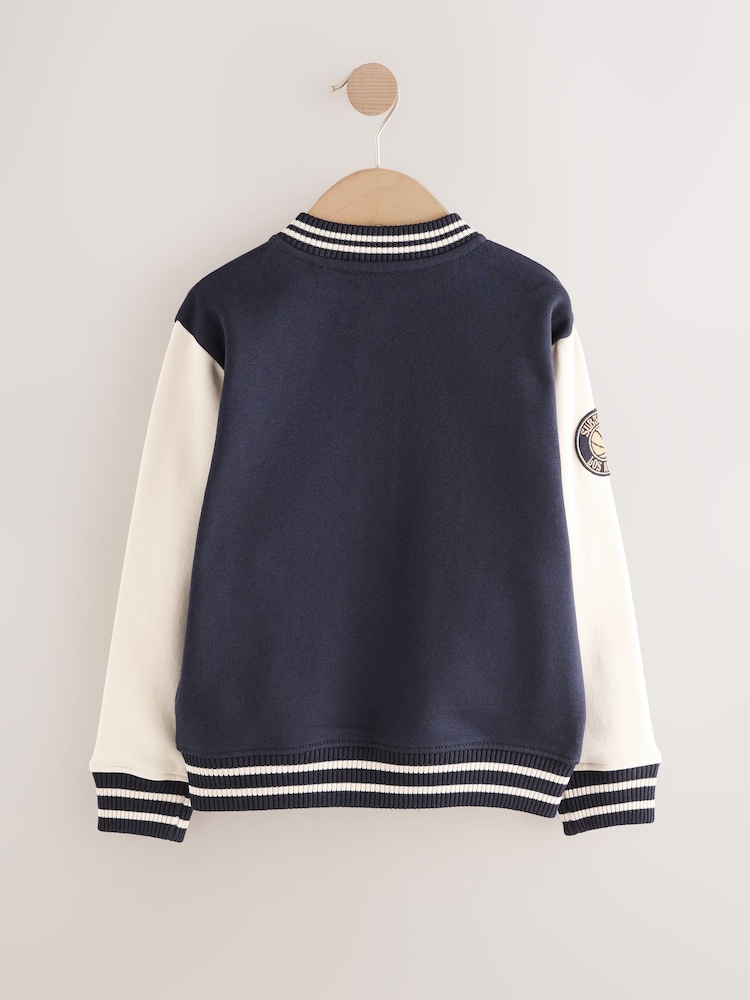 Navy Graphic Print Bomber Jacket (3-16yrs) - Image 10 of 10 Navy Graphic Print Bomber Jacket (3-16yrs) - Image 10 of 10