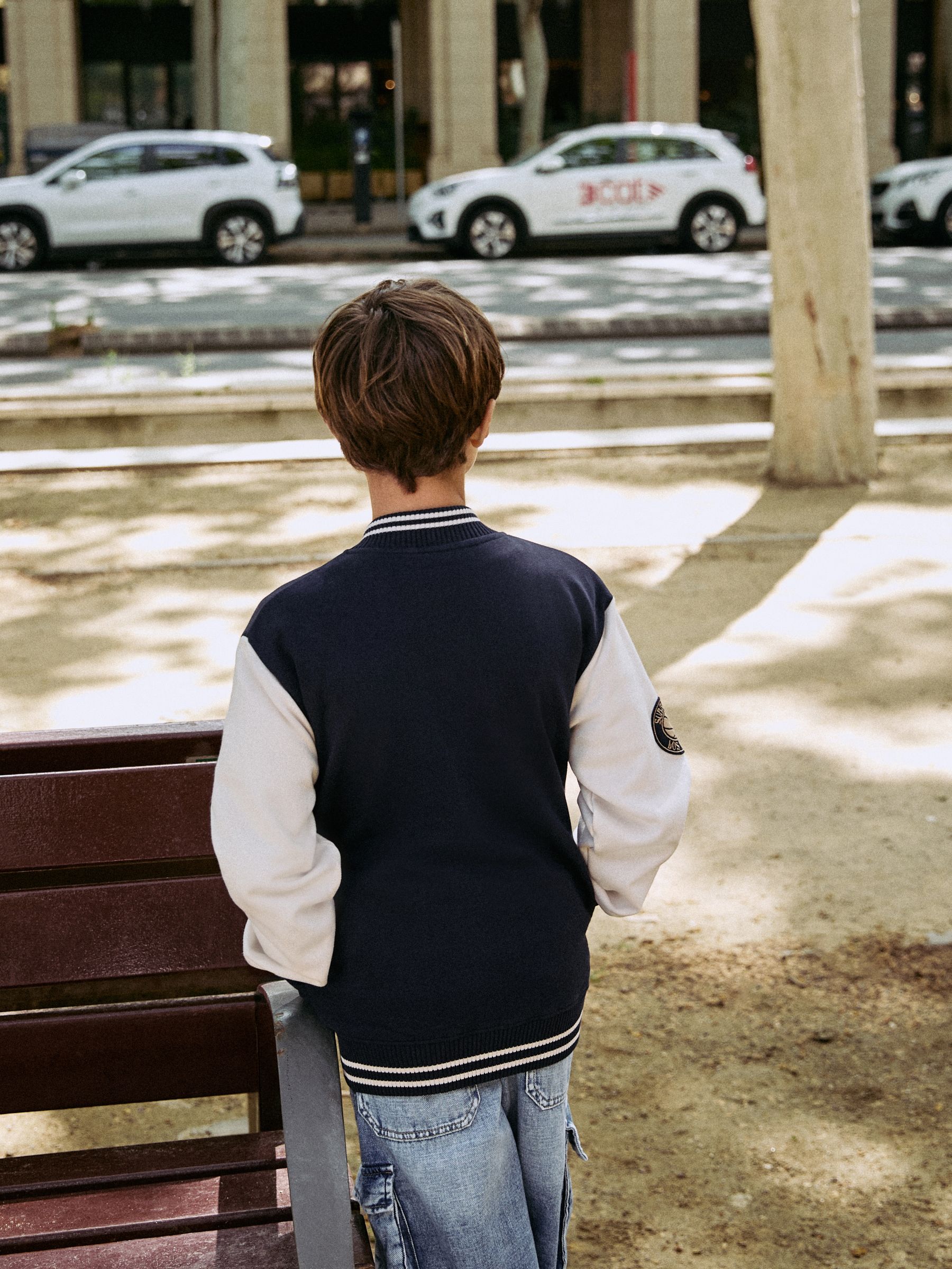 Buy Navy Graphic Print Bomber Jacket (3-16yrs) from Next USA
