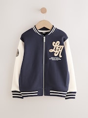 Navy Graphic Print Bomber Jacket (3-16yrs) - Image 8 of 12