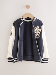 Navy Graphic Print Bomber Jacket (3-16yrs) - Image 9 of 12