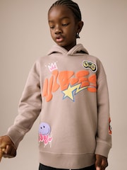 Stone Vibes Older Boys Graphic Print Cross-Over Hoodie (3-16yrs) - Image 1 of 8